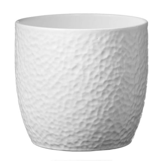Boston Ceramic Matte White Pot (large)