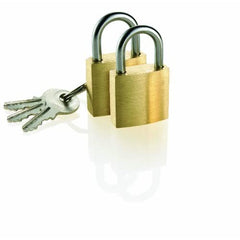 Mini Brass Padlock 2pk