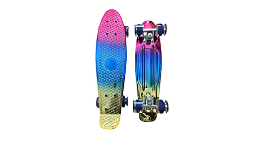 Waveline Skateboard Rainbow Metalic 22"