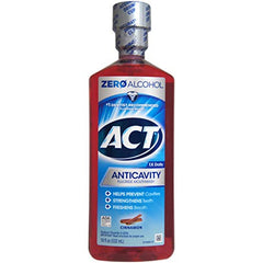Act Anticavity Fluoride Mouthwash Zero Alcohol Cinnamon 18fl oz