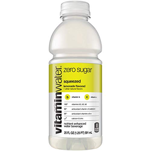 Vitamin Water Zero Sugar Squeezed Lemonade Flavored 20fl oz