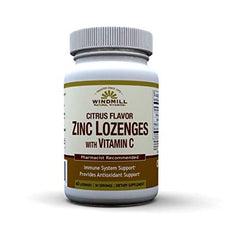 Windmill Citrus Flavor Zinc Lozenges w/ Vitamin C (60 lozenges)