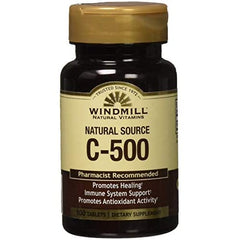 Windmill Vitamins Natural Source C-500mg (100 tablets)