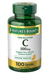 Nature's Bounty Time Released Vitamin C-500mg (100 capsules)