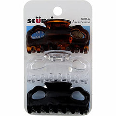 Scunci Small Claw Hair Clips 3 pcs