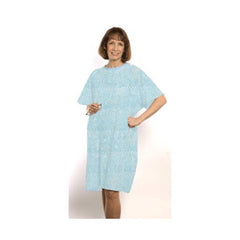 Patient Gown Blueach 1ea