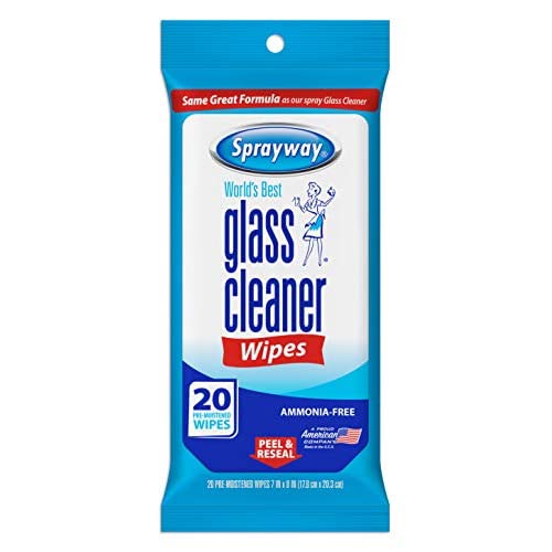 Sprayway Glass Cleaner Pre-Moistened Wipes 20ct