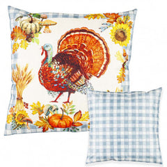 Gingham Turkey Pillow