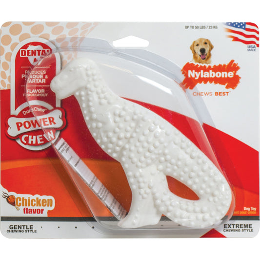 Nylabone Dental Chew Chicken Flavor Dinosaur Assorted 1ct