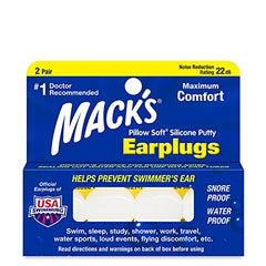 Mack’s Pillow Soft Silicone Putty Earplugs (2pairs)