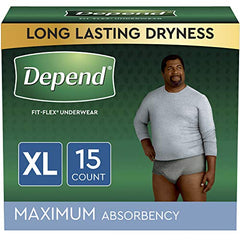 DEPEND UNDERWEAR MEN 15CT EXTRA LARGE