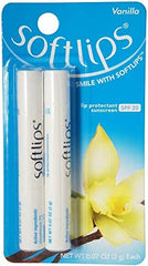 Softlips Vanilla Lip Protectant with SPF20 Net Wt 0.07oz (2g) Each