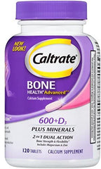 Caltrate Bone Health Advanced 600+D3 Plus Minerals 2 in 1 Dual Action 120 tablets