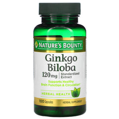 Nature's Bounty Ginkgo Biloba 120mg (100 capsules)
