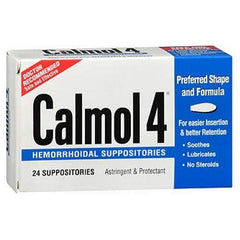 Calmol 4 Hemorrhoidal Suppositories 24ct