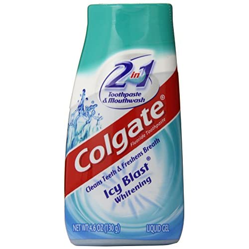 Colgate 2in1 Icy Blast Whitening Liquid Gel Toothpaste & Mouthwash 4.6 oz