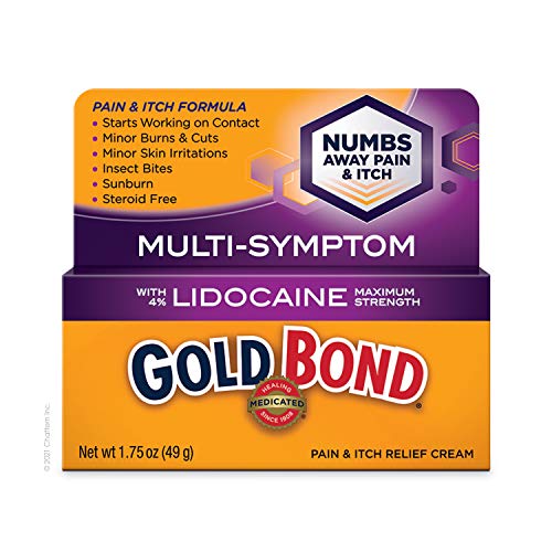 Gold Bond Pain and Itch Relief Cream with 4% Lidocaine