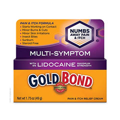 Gold Bond Pain and Itch Relief Cream with 4% Lidocaine
