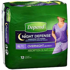 DEPEND NIGHT DEFENSE 12CT EXTRA LARGE