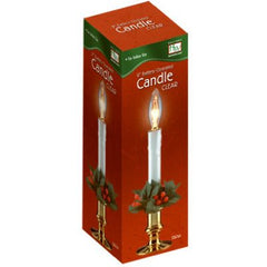 Holiday Wonderland Battery-Operated 9 Inch Candle
