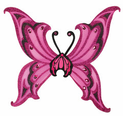 Pink and Black Fairy/Butterfly Glitter Wings