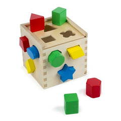 Melissa & Doug Classic Toy Shape Sorting Cube