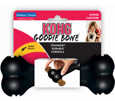 Kong Gooodie Extreme Bone Medium Black