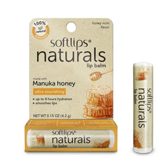 Softlips Naturals Manuka Honey Lip Balm Honey Mint Flavor 0.15oz