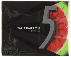 Wrigleys 5 Watermelon Prism Gum Sugarfree 15ct