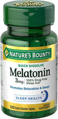 Nature's Bounty Melatonin 3mg (120 quick dissolve tablets)