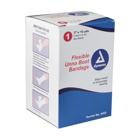 Dynarex 3" x 10 yd Unna Boot Bandage