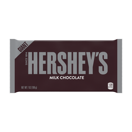 Giant Hershey Milk Chocolate Candy Bar 7oz