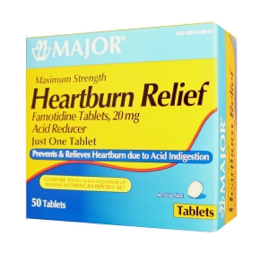 Major Max Strength Heartburn Relief 20mg 50ct.