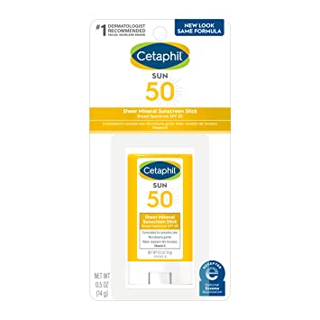 Cetaphil Sheer Mineral Sunscreen Stick SPF 50 0.5oz
