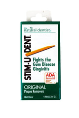 The Natural Dentist Stim-u-dent Original Plaque Removers Mint Flavor (4 packs of 25)