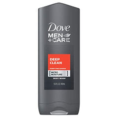 Dove Men's Deep Clean Exfoliating Body + Face Scrub 13.5 oz