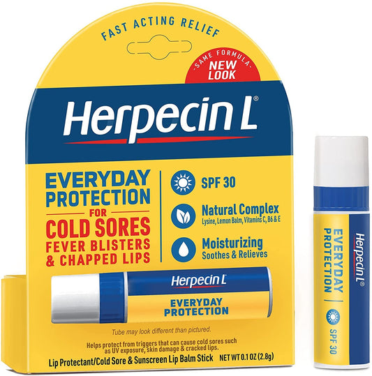 Herpecin L Everyday Protection for Cold Sores, Fever Blisters & Chapped Lips 0.1oz