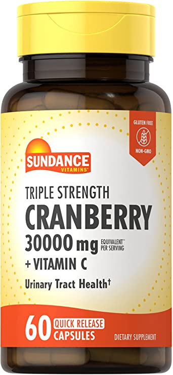 Sundance Cranberry 30000mg + Vitamin C (60 quick release capsules)