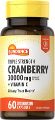 Sundance Cranberry 30000mg + Vitamin C (60 quick release capsules)