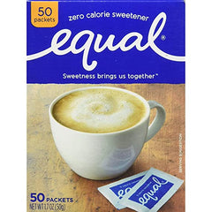 Equal Original Zero Calorie Sweetener 50 packets