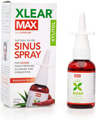 Xlear Max w/ Capsicum Natural Saline Nasal Spray Maximum Relief 1.5fl oz