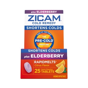 Zicam Cold Remedy RapidMelts Elderberry Citrus Flavor (25 quick dissolve tablets)
