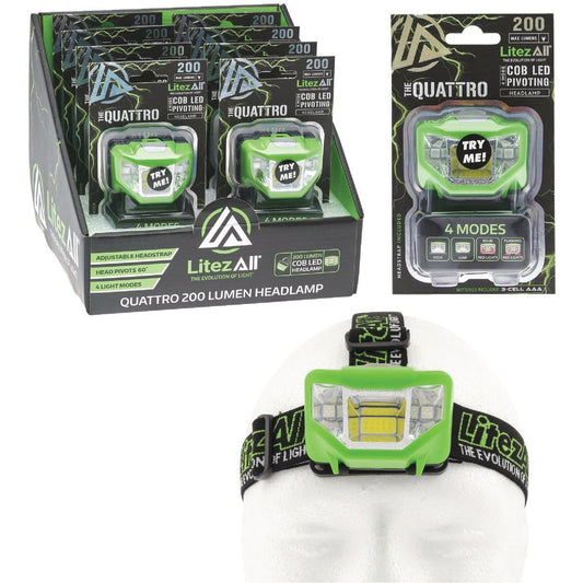 Litez All The Quattro Headlamp 1ct