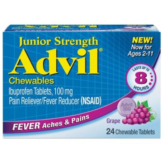 Advil Junior Strength Chewables Grape Flavor (24ct)