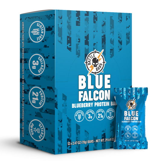 Battle Bars Blue Falcon Blueberry Protein Bar (1ct) 2.47oz