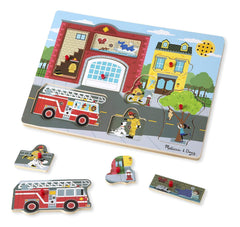 Melissa & Doug Around the Fire Station Sound Puzzle