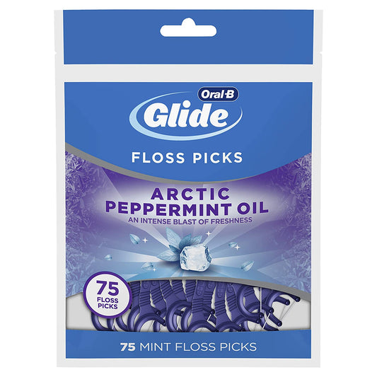 Glide Floss Picks Arctic Peppermint Oil - 75 Floss Picks