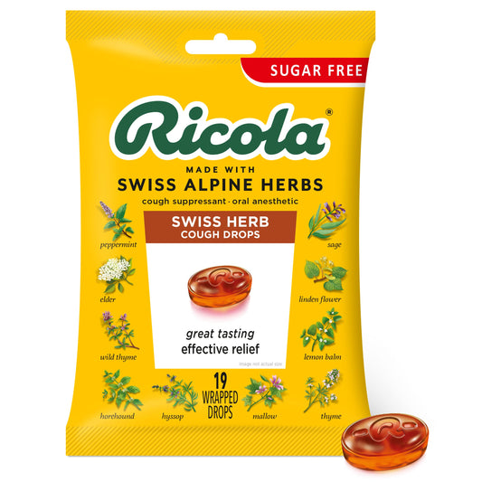 Ricola Swiss Herbs Sugar Free Cough Drops 19ct