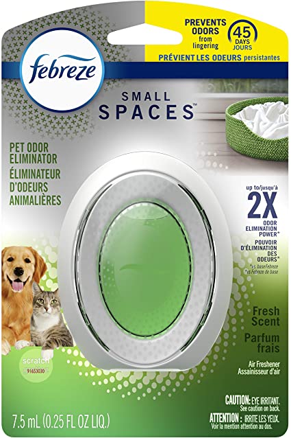 Febreze Small Spaces Air Freshener Pet Odor Eliminator Fresh Scent 1ct