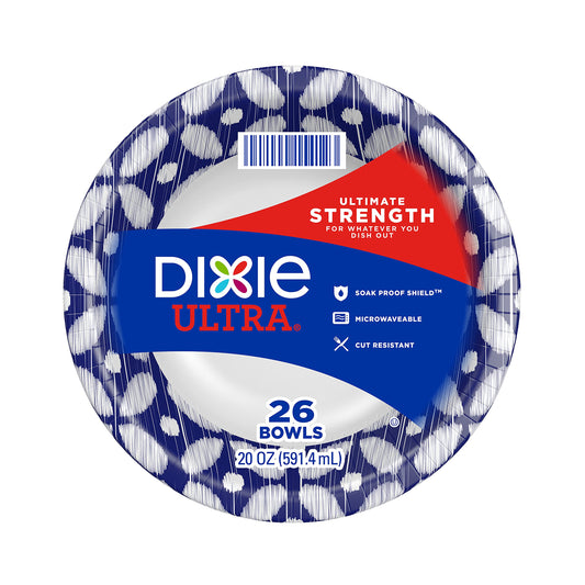 Dixie Ultra Paper Bowls 26ct (20 oz)